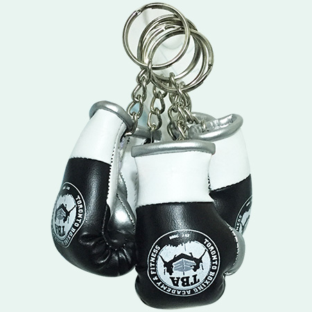 boxing gloves key chains-sports gym gifts-leather