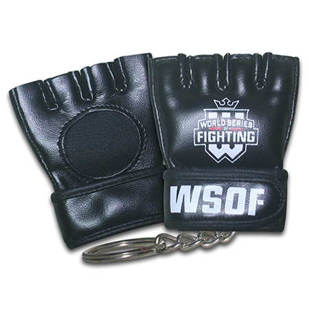 mma boxing gloves key chains-sports gym gifts-leather